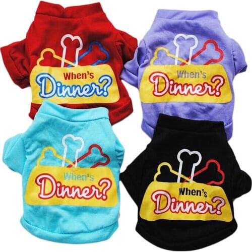 2018 New Pet Cat Dog Vest Tshirt Summer Cute Dog Clothes for Small Dogs Chihuahua Yorkshire Pug Shirts Puppy Dog Clothing Outfit