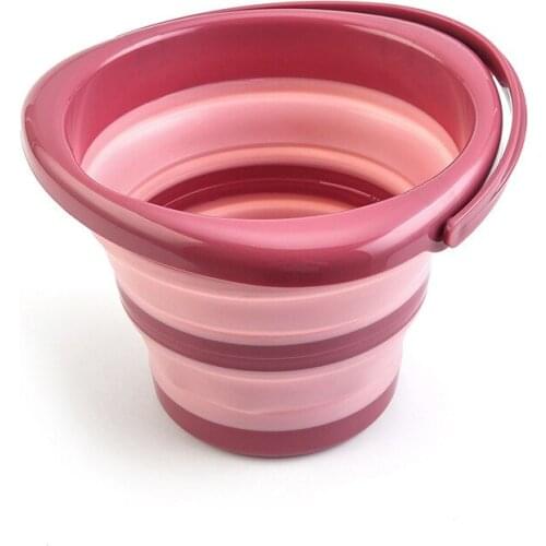 Foldable Bucket Solid Basin Tourism Outdoor Clean Bucket Fishing Promotion Camping Car Wash Mop Household Cleaning Fold Buckets