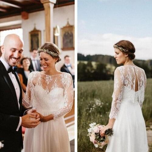 New High Quality Lace Appliques Wedding Jacket Long Sleeve Party Evening Shawl Cape Bridal Bolero Wrap Accessories Jackets