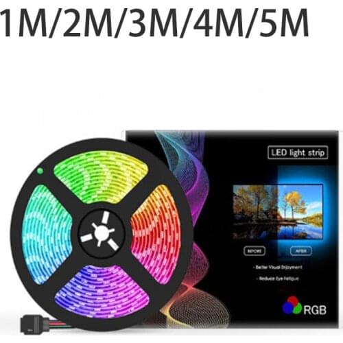 USB LED Strip DC 12V 50CM 1M 2M 3M 4M 5M Mini 44Key Flexible Light Lamp SMD 5050 Desk Decor Screen TV Background Lighting