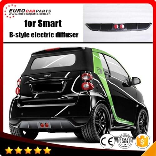 Smart rear diffuser fit for Smart 2012year~ to Smart B-style rear diffuser PP material for electric diffuser, reflector light