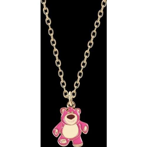 Yungqi Mini Charm Bear Necklace for Women Christmas Gift New Collare Metal Enamel Animal Pendants Necklaces Jewelry Femme Bijoux