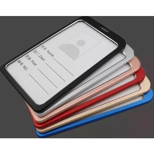 1pcs Aluminum Alloy Badges Stationery Cord for Medical Office Supplies Nurse Pass Name Key Badge Bus ID Card Holder with Lanyard