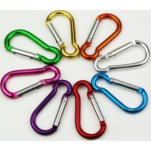 100pcs key rings 4cm aluminum carabiner on the 4th Trumpet fast gourd hanging without a lock buckle hanging non-professional