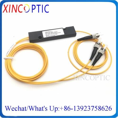 5Pcs 1*2 Plastic ABS Box Fiber FWDM Module TX1310 RX1550/1490nm,3mm 1M With SC/FC/ST/LCUPC Connector,3Port Fiber FWDM Module