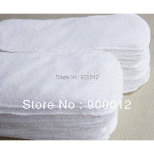 Free shipping Naughty Baby Microfiber Inserts 500pcs 3 Layers Washable 100% microfiber Baby Cloth Diaper Nappies inserts