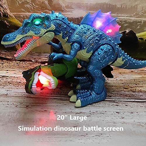 Large Electric Dinosaur Toy Jurassic Park World Walking Dinosaur Robot With Light Sound Tyrannosaurus Rex Toys For Boys Kid