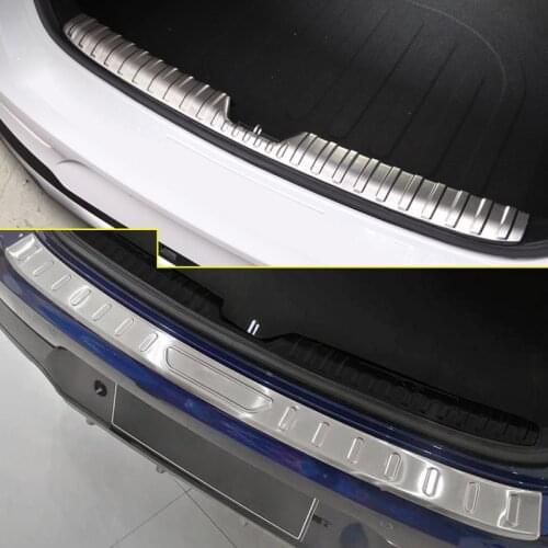 For Kia K5 Optima 2020 2021 Stainless Silver Rear Trunk Inner Outer Bumper Plate Protector Guard Cover Car Styling