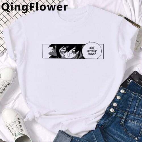 Anime Dabi My Hero Academia Todoroki Boku No Bakugou tshirt top tees male white t shirt couple casual aesthetic clothes t-shirt