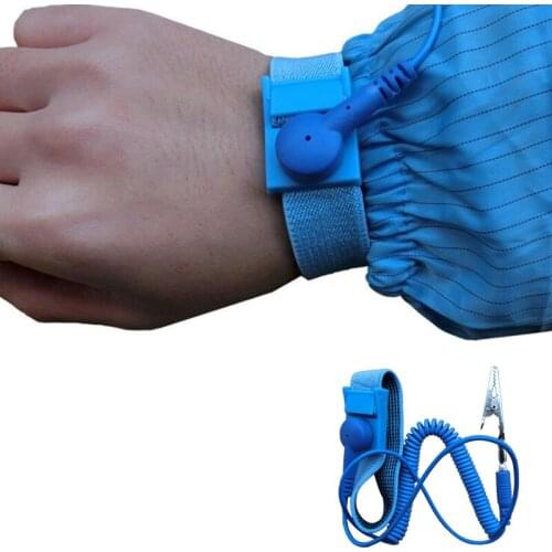 Toy Sport Work Safe Adjust Anti Static Bracelet Electrostatic ESD Discharge Cable Reusable Wrist Band Strap Hand Grounding Wire