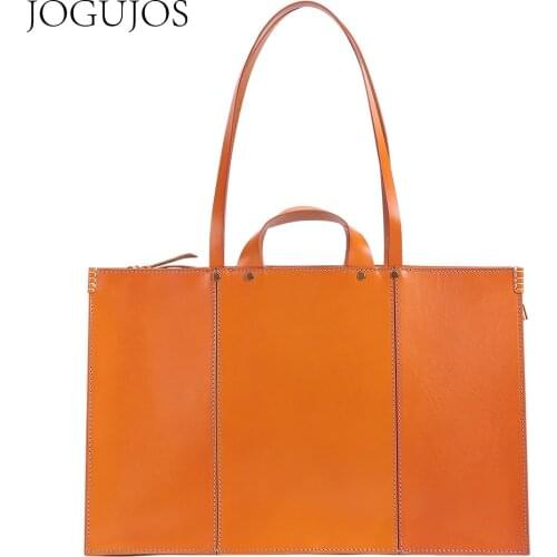 JOGUJOS New Genuine Leather Hand Bags Women 2020 Designer Luxury Fashion Ladies Shoulder Bags for Women High Quality Women`s Bag