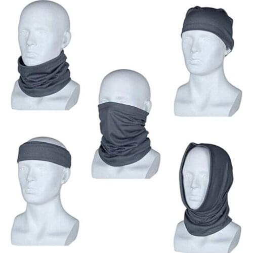 Multi-Functional Solid Color Sunshade Scarf Outdoor Sport Cycling Head Face Scarf Dust-proof Wristband Hairband Head Scarf