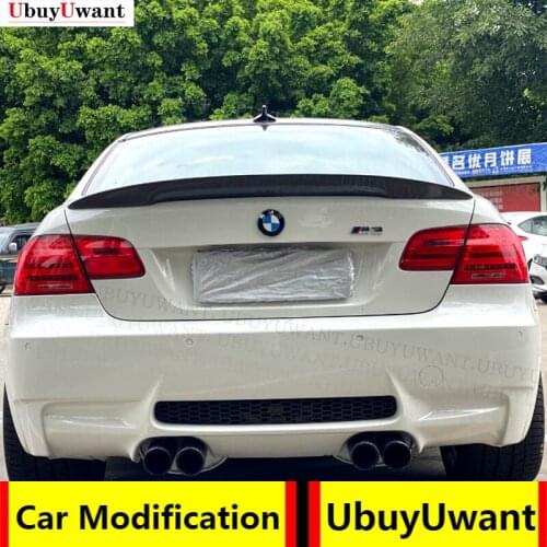 P Style Carbon Fiber Rear Roof Spoiler Trunk Lip Boot WING Fit FOR BMW E92 Spoiler 3 Series 2 Door E92 M3 E92 Coupe 2005 - 2012