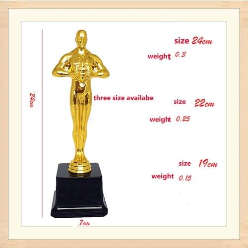 Plastic movie trophy Oscar Trophy Awards Team Sport Competition Craft Souvenirs Party Celebrations Gifts 18cm 21cm 26cm