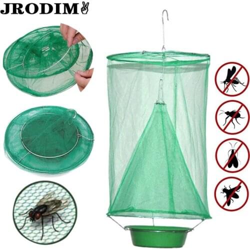 Garden Traps Hanging Flycatcher Folding Net Fly Trap Summer Mosquito Fly Traps Bait Station Wasp Insect Bug Killer Flies Catcher