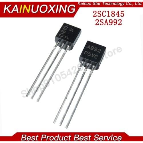 20PCS 2SC1845 2SA992 TO92 C1845 A992 TO-92 General Purpose Transistor new and original IC