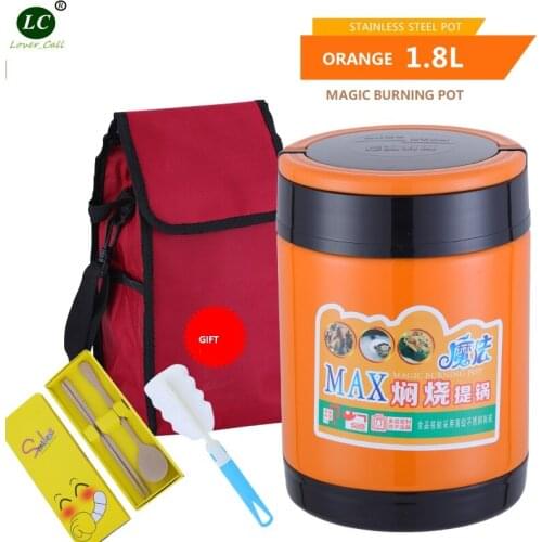 Vacuum Insulation Canteen Magic Stew pot Vacuum Heat preservation Barrel braised cup layers of Food Bowl Students Lunch Box