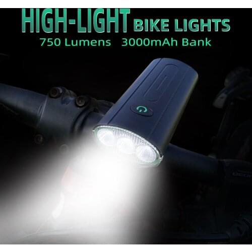 BIKEONO Bicycle Light USB Charging LED Front Lamp Headlight Aluminum Ultralight Flashlight