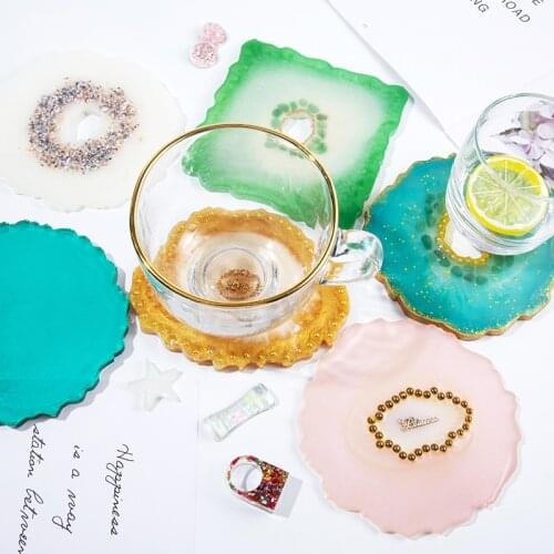 Wave coaster swing table mold food grade silicone diy baking manual mirror resin cloud drop glue mold