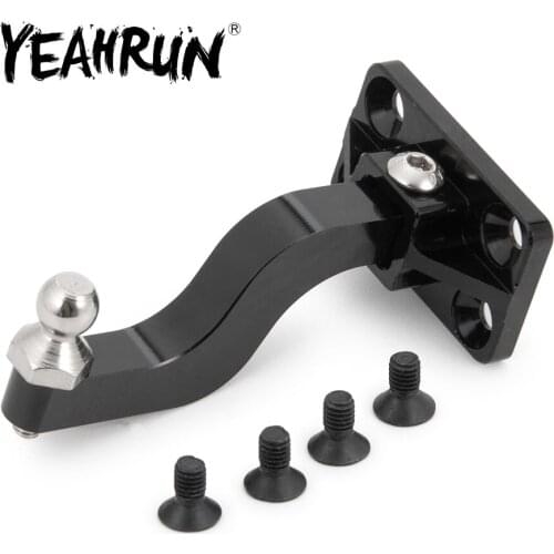 YEAHRUN Trailer Metal Tow Shackles Hooks with Screws for Axial SCX10 1/10 Scale Model RC Crawler Car Toys Accessories