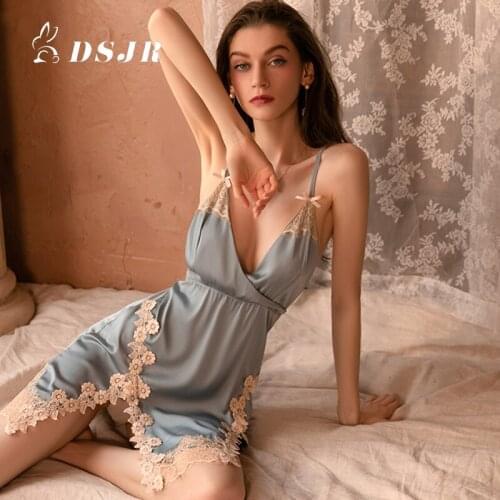 Newest Lady Porn Dress Sexy Lingerie for Women Home Wear Embroidered Floral Temptation T-back Underwear Set Valentines Day Gift