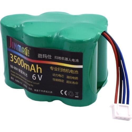 2pcs/lot 6V 3500mAh Replacement Battery for Ecovacs Deepoo D73 D76 D62 D63 D65 D66 D68 D77 D79 730 760 TBD71 battery Robotics