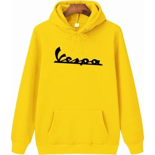 2020 Autumn Winter New Men Hooded Clothing 100% Cotton Vespa Hoodies Sweatshirts Motorcycle Casual Winter Jackets