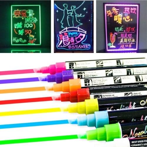 8 Colors Chalk Markers Chalkboard Erasable Dustless Water-Based Non-Toxic Liquid Pens Set