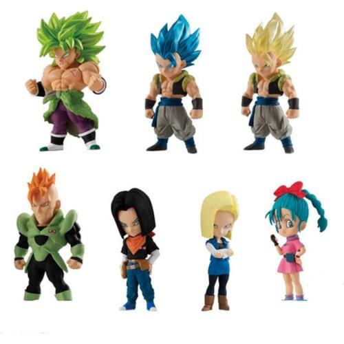 Bandai Genuine Gacha Dragon Ball ADVERGE Super Vegeta IV Gogeta Bulma Broli Android 18 Action Figure Model Toys