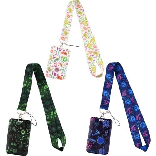 CB891 Doctor Nurse Lanyard Keychains Card Holder Bank Card Neck Strap Card Bus ID Holder DIY Hanging Rope