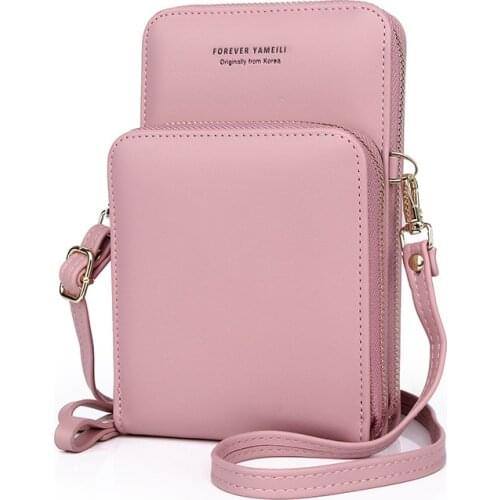 Brand Mini Crossbody Shoulder Bag Chic Small Women Cell Phone Pocket Ladies Purse Clutch Fashion PU Leather Hasp Handbags Female