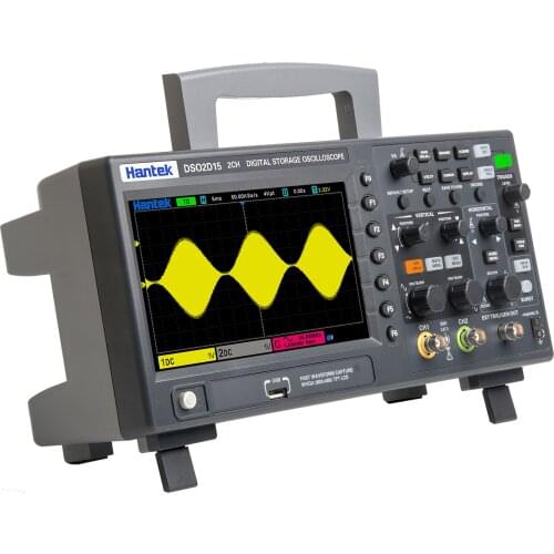 Hantek Digital Oscilloscope DSO2C10 2C15 2CH Storage Osciloscopio 100M/150M 1G Sampling DSO2D10 2D15 2CH+1CH With Signal Source