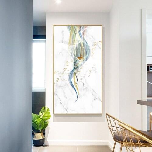 Chinese style Landscape painting birds water Deer tree Modern Decorative Pictures Wall art Paintings for porch Living Room decor