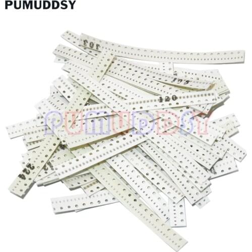 0402 SMD Ceramic Capacitor Assorted Kit 1pF~10uF 50values*50PCS=2500PCS Chip Ceramic Capacitor Samples Ki PUMUDDSY