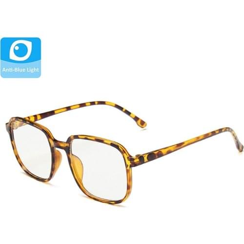 New Square Ultralight Anti Blue Light Blocking Glasses Frame Men Women Clear Lens Eyeglasses Female Unisex Eyewear