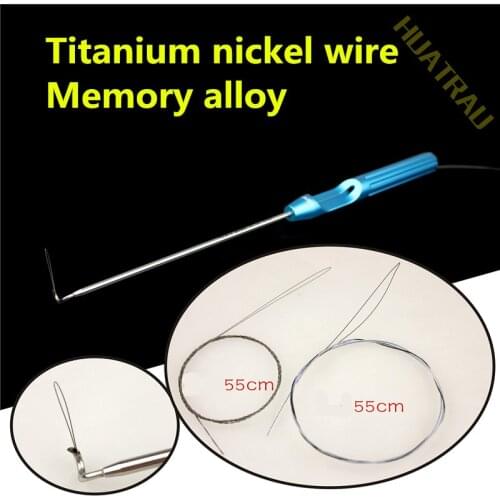 Orthopedic instrument movement medicine rotator cuff suture curved hook shoulder arthroscopy Lasso suture titanium line PDS Wire