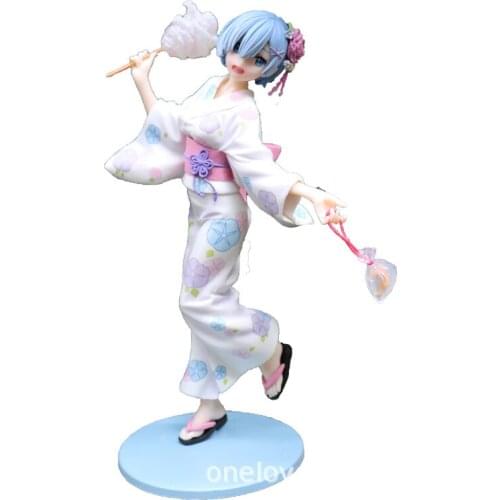 Re:Life in a different world from zero Rem Yukata Ver. PVC Figure Collectible Model Toy