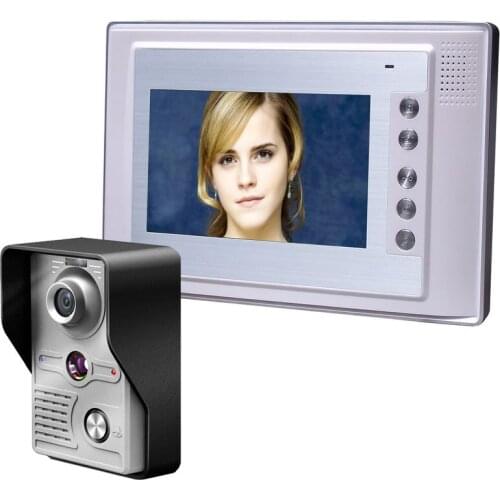 MOUNTAINONE Promotion Reasonable price 7 Inch Video Door Phone Doorbell Intercom Kit 1-camera 1-monitor Night Vision