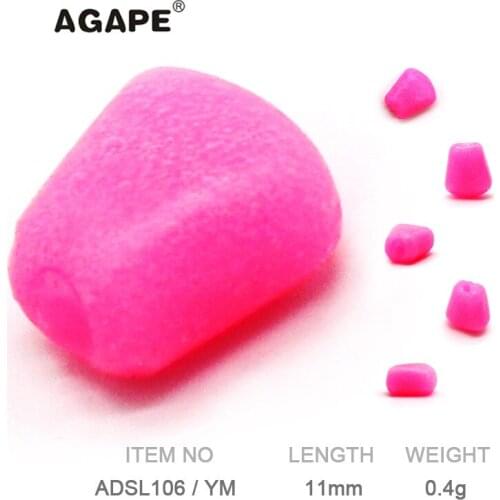 Agape Fishing Lure Soft Lure Silicon Bait Soft Bait ADSL106/YM 100pcs 11mm 0.4g