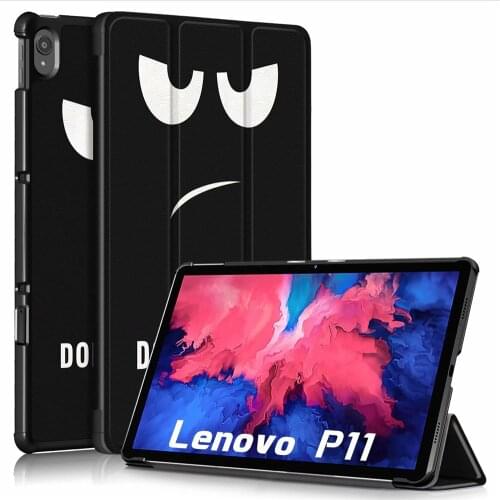 Smart Case for Lenovo Tab P11 TB-J606F Stand Pu Leather Funda Cover Case for Lenovo Tab P11 Pro 11.5 inch Tablet