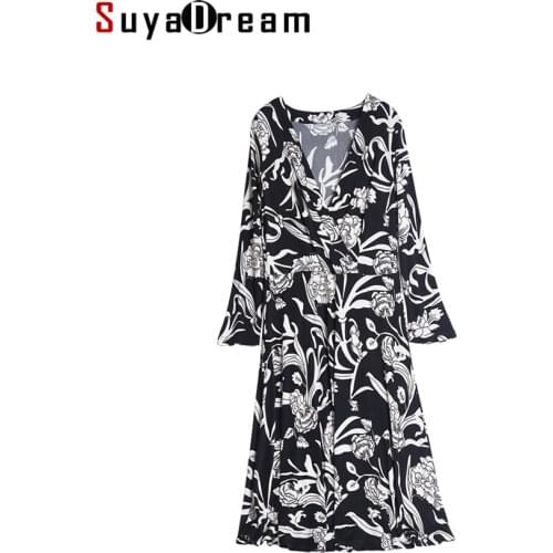 Модные трикотажные платья SuyaDream China At AliExpress