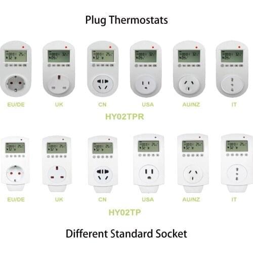 Smart Home Electric Heating 16A Plug Thermostats Low Price and Easy Usage Room Temperature Controller Smart Life and Tuya APP