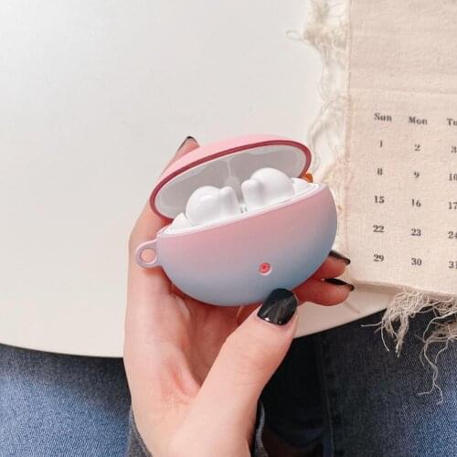 Protective Case Matte Gradient Shockproof Hard PC Bluetooth-compatible Earphone Protector Cover for Huawei Freebuds 4i