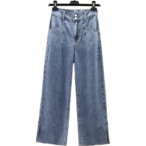 Fashion Oversize Women Clothing Denim Baggy Jeans Wide Leg Pants Plus Size 5XL High Waisted Trousers For Female Summer Spring