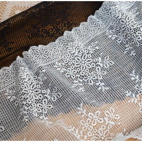 2 Meters High Quality Elastic Lace Trim ribbon For Sewing crafts underwear decoration lace handmade accessories
