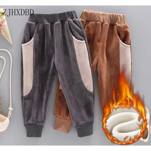 2020 Toddler Boys Pants Girls Trousers Kids Sweatpants Cotton School Pant for Boy Icing Pants Elastic Waist 2-8T Children Capris