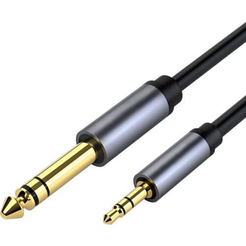 3.5mm To 6.5mm Audio Cable Jack 3.5mm Male To 6.5mm Female Aux Cord for Guitar Mixer Amplifier CD Player Speaker for Phone