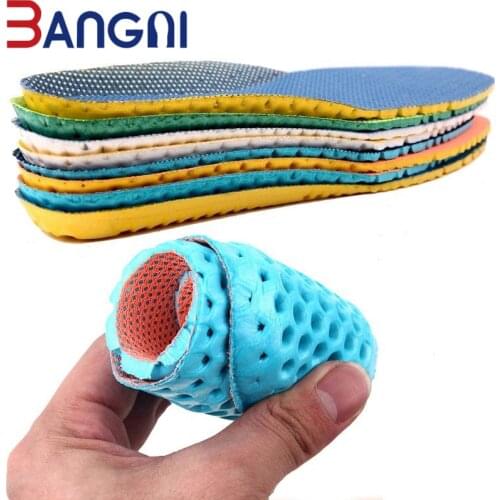 3ANGNI 1 Pair Shoes Insoles Breathable Soft Memory Foam insoles Sport Arch Support insert cushion For Woman Men Feet Running