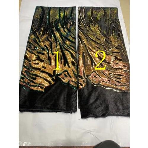 5yards/bag Embroidery sequins fluorescent color 2 colors optional fashion classic fabric for wedding dress design CYAY13