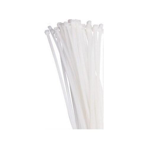 50Pcs 5*200 5*250 5*300 5*400 mm CE approved white black color Self-locking Plastic Nylon Cable Ties,Wire Zip Tie
